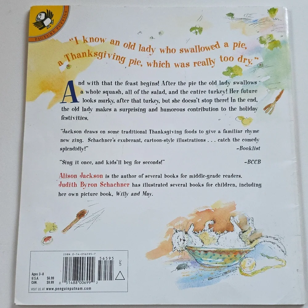 Children's Book Set - I Know an Old Lady - Pirate, Pie, Shell, And Vintage